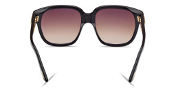 TOM FORD Icon Square Sunglasses in Shiny Black – Product Photo 4