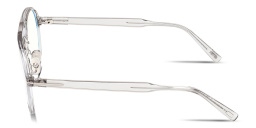 تسوق نظارات طبية واسعة طراز بايلوت بشعار تي توم فورد بلون رمادي شفاف أونلاين.