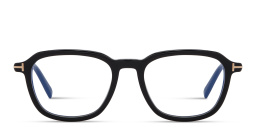 Shop TOM FORD T Logo Square Eyeglasses in Shiny Black online.
