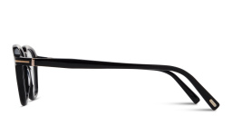 Shop TOM FORD T Logo Square Eyeglasses in Shiny Black online.