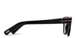 تسوق نظارات طبية مربّعة بشعار T توم فورد بلون أسود لامع أونلاين.