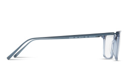 Shop MONOSTROM Rectangle Eyeglasses in Transparent Blue online.