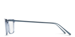 Shop MONOSTROM Rectangle Eyeglasses in Transparent Blue online.