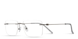 Shop MONOSTROM Wide Rimless Rectangle Eyeglasses in Gunmetal online.