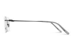 Shop MONOSTROM Wide Rimless Rectangle Eyeglasses in Gunmetal online.