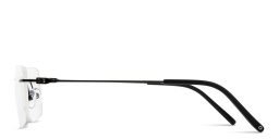 Shop MONOSTROM Wide Rimless Rectangle Eyeglasses in Black online.