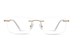 MONOSTROM Rimless Rectangle Eyeglasses in Gold – Product Photo 1