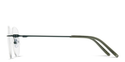 Shop MONOSTROM Rimless Panthos Eyeglasses in Dark Green online.