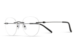Shop MONOSTROM Rimless Panthos Eyeglasses in Black online.