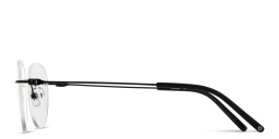 Shop MONOSTROM Rimless Panthos Eyeglasses in Black online.