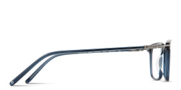 Shop MONOSTROM Rectangle Eyeglasses in Transparent dark blue online.