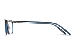 Shop MONOSTROM Rectangle Eyeglasses in Transparent dark blue online.