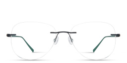 MONOSTROM Rimless Wide Aviator Eyeglasses in Navy Blue – Product Photo 1