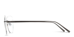 MONOSTROM Rimless Wide Aviator Eyeglasses in Gunmetal – Product Photo 4