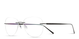 MONOSTROM Rimless Wide Aviator Eyeglasses in Black – Product Photo 2