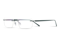 Shop MONOSTROM Rimless Rectangle Eyeglasses in Green online.
