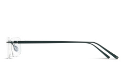 Shop MONOSTROM Rimless Rectangle Eyeglasses in Green online.