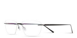 Shop MONOSTROM Rimless Wide Irregular Eyeglasses in Black online.