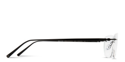 Shop MONOSTROM Rimless Wide Irregular Eyeglasses in Black online.