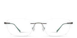 Shop MONOSTROM Rimless Wide Irregular Eyeglasses in Grey online.