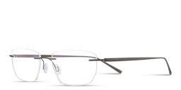 Shop MONOSTROM Rimless Wide Irregular Eyeglasses in Grey online.