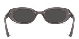 Shop Ray-Ban Bio-Based Unisex Pillow Sunglasses in Transparent Dark Grey online.