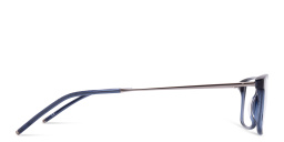 Shop EYE'M Rectangle Eyeglasses in Transparent Navy Blue online.