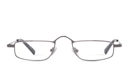 EYE'M Rectangle Eyeglasses in Dark Gunmetal – Product Photo 1