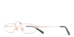 EYE'M Rectangle Eyeglasses in Gold – Product Photo 2