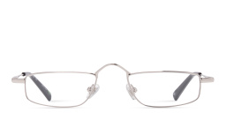 EYE'M Rectangle Eyeglasses in Silver – Product Photo 1