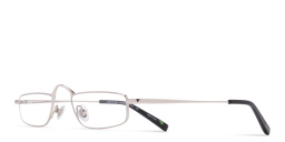 Shop EYE'M Rectangle Eyeglasses in Silver online.