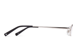 Shop EYE'M Rectangle Eyeglasses in Silver online.