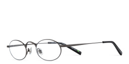 Shop EYE'M Oval Eyeglasses in Dark Gunmetal online.