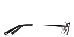 Shop EYE'M Oval Eyeglasses in Dark Gunmetal online.
