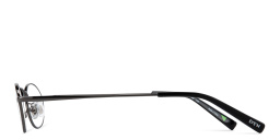 Shop EYE'M Oval Eyeglasses in Dark Gunmetal online.
