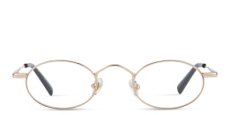 EYE'M Oval Eyeglasses in Gold – Product Photo 1