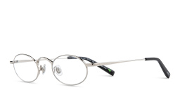 EYE'M Oval Eyeglasses in Silver – Product Photo 2