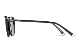 EYE'M Square Sunglasses in Black – Product Photo 4