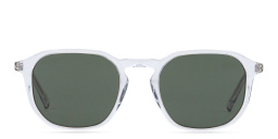 EYE'M Square Sunglasses in Clear – Product Photo 1