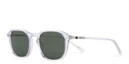 Shop EYE'M Square Sunglasses in Clear online.