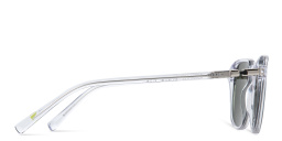 Shop EYE'M Square Sunglasses in Clear online.