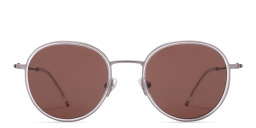 Shop EYE'M Round Sunglasses in Gunmetal online.