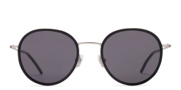 Shop EYE'M Round Sunglasses in Silver online.
