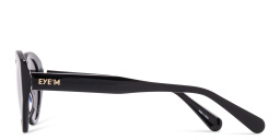 EYE'M Cat-Eye Sunglasses in Black – Product Photo 4