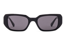 EYE'M Rectangle Sunglasses in Black – Product Photo 1