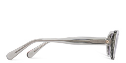 نظارات شمسية مستطيلة من EYE'M بلون أخضر زيتي شفاف - صورة المنتج 3