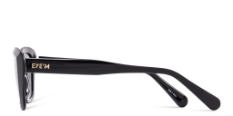 EYE'M Cat-Eye Sunglasses in Black – Product Photo 4