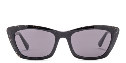 EYE'M Cat-Eye Sunglasses in Shiny Black – Product Photo 1