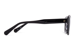 EYE'M Cat-Eye Sunglasses in Shiny Black – Product Photo 3