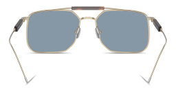 Shop BRUNELLO CUCINELLI Sartorial Sunset Square Sunglasses in Gold online.